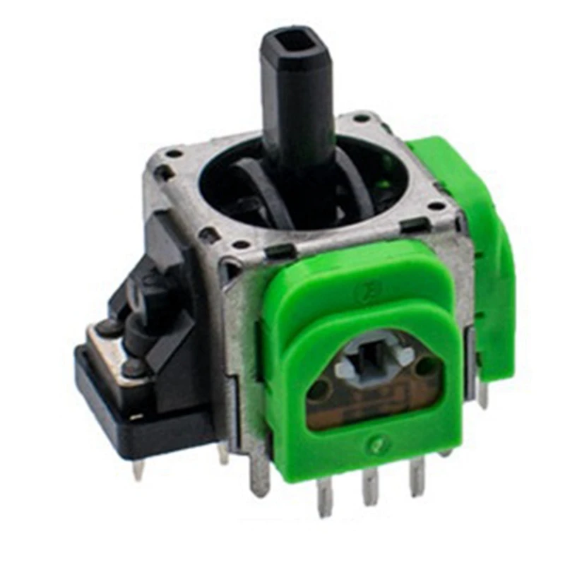 10 PCS For PS5 Hall Electromagnetic Joystick Potentiometer Green Metal+Plastic Adjustable Electromagnetic IC Joystick