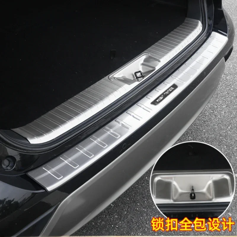 Fit For Toyota Highlander Kluger XU70 2022 2023 2024   Stainless Steel Rear Bumper Door Sill Protector Scuff Plate