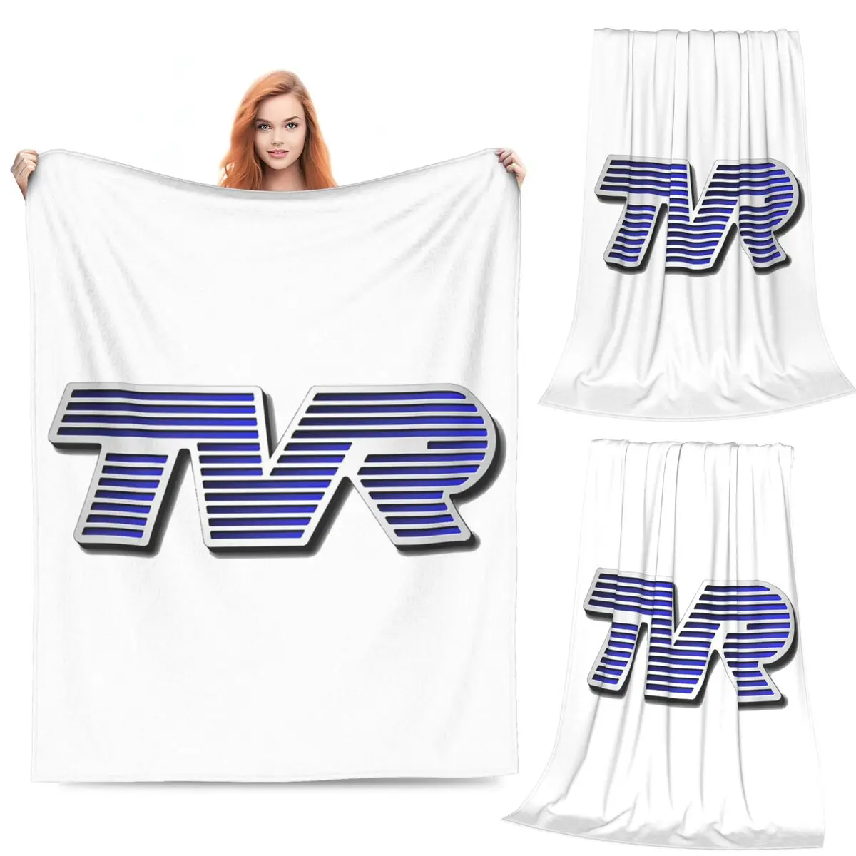 

TVR Logo Colorful Blanket Flannel Sofa Throw Blanket Lightweight Throw Blankets for Couch Bedding Travel Throws Bedspread Quilt