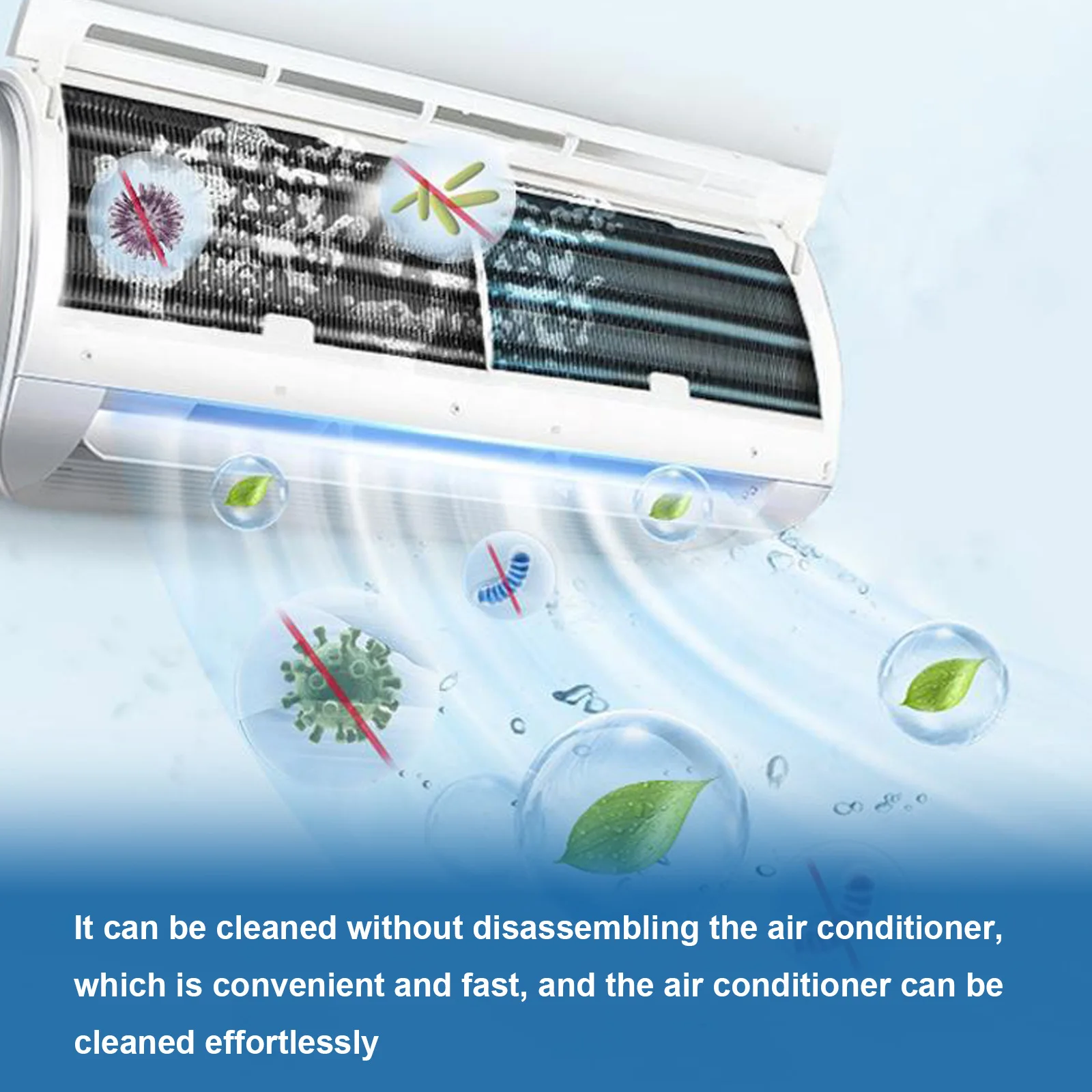 Air Condition Foam Cleaner Condenser Coil Clean Deodorizer Air Filters Bubble Clean Professional Air Conditioner Cleaning Agent