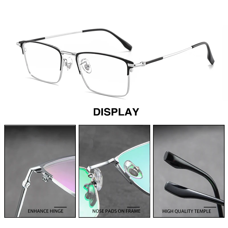 SZTZX Ultralight Men Business Glasses Reading Glasses Photochromic Anti Blue Ray Myopia Glasses Prescription Optical Eyeglasses