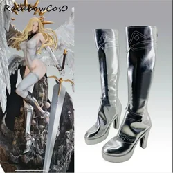 Teresa Claymore Cosplay Shoes Boots Game Anime Halloween Christmas RainbowCos0W4177