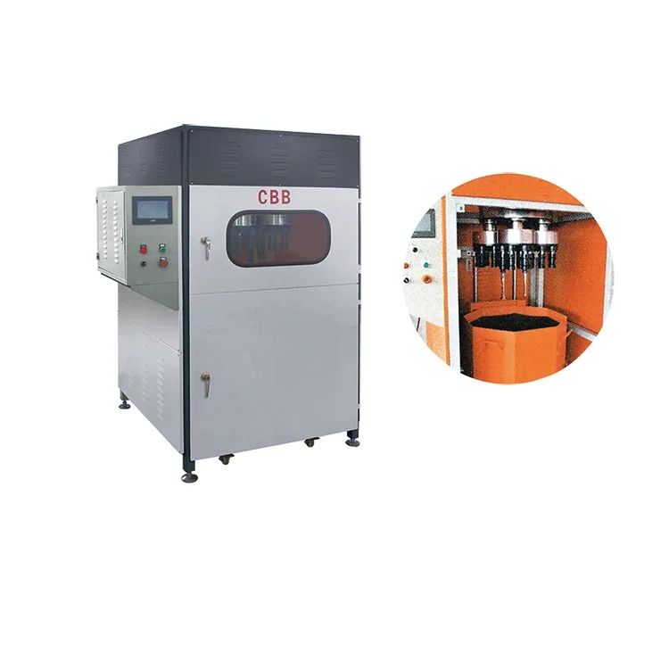 Vibratory polishing machine for metal parts