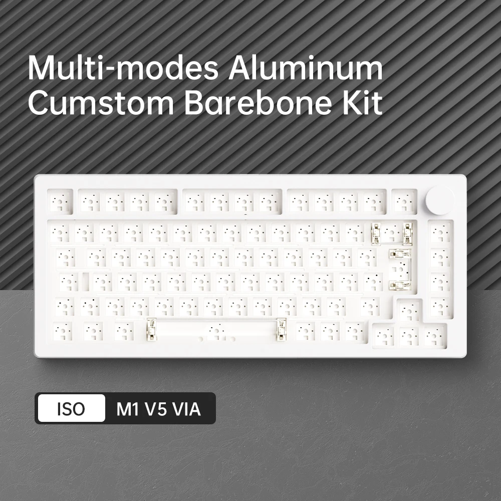 Akko MonsGeek M1 V5 Tri-Mode Mechanische Tastatur Barebone Kit VIA 75 % 3/5 Pins Maßgeschneiderte Hot Swap RGB Schnell zerlegbare Dichtung