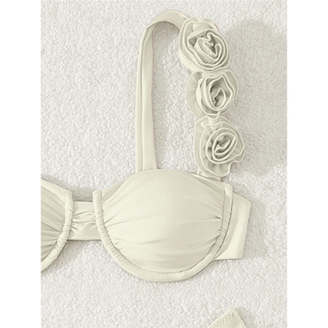 Sexy 3D-Blumen-Bikini mit Bügel, Damen-Badeanzug, zweiteiliges Bikini-Set, brasilianischer Badeanzug, Badebekleidung, Modell V7970. – Detail 4