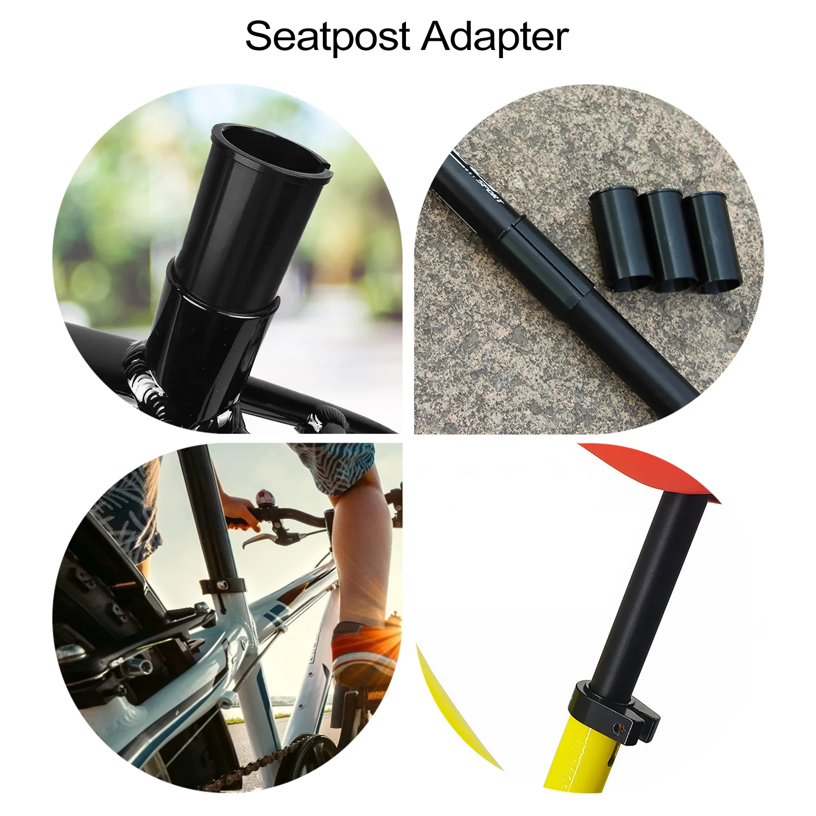 

Bike Seatpost Tube Adapter Aluminum Alloy Seat Post Adapter 30.0 to 27.2 Precision Machined Mountain Road Bike Reducer