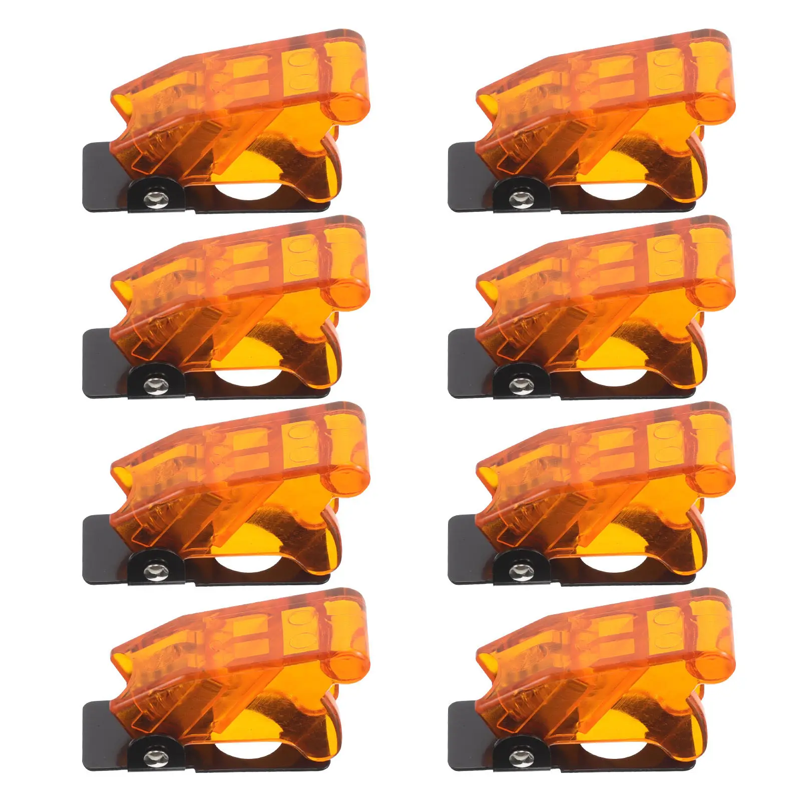 10Pcs Waterproof Toggle Switch Cover Plastic Push Button Protector Safety Guard for Light Switch Plate Automotive Industrial