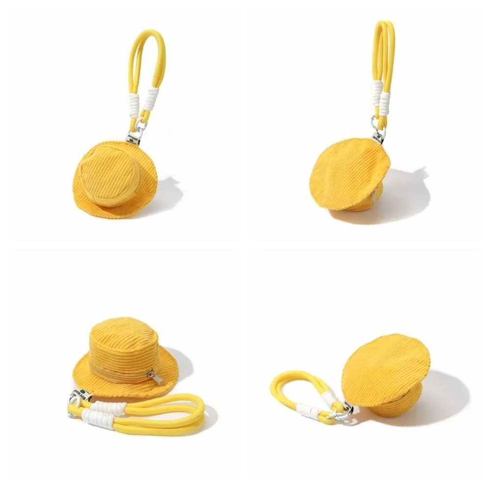 

Backpack Accessories Fashion Fisherman Hat Keychain Cute Universal Coin Purse Strap Lanyard Solid Color Unique Bag Pendant Women