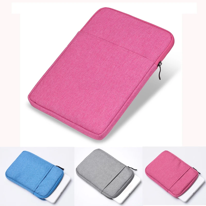 Bag Tablet Case For Amazon Fire HD 10 2021 Pouch Fleece Shockproof Zipper Handbag Sleeve Cover Bag