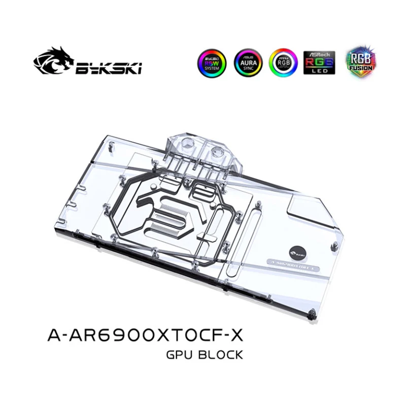 Bykski A-AR6900XTOCF-X Water Block สําหรับ ASROCK Radeon RX6900XT OC Formula 16G GPU การ์ด/ทองแดงหม้อน้ําทําความเย็น