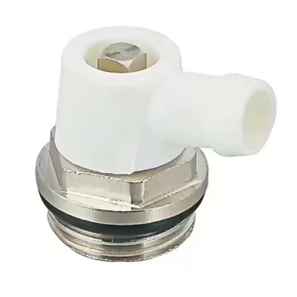Rotatable Drain Outlet Radiator Vent Valve 2 Inch with Nickel Plated Brass Material and Self Sealing Thread for Heating Systems