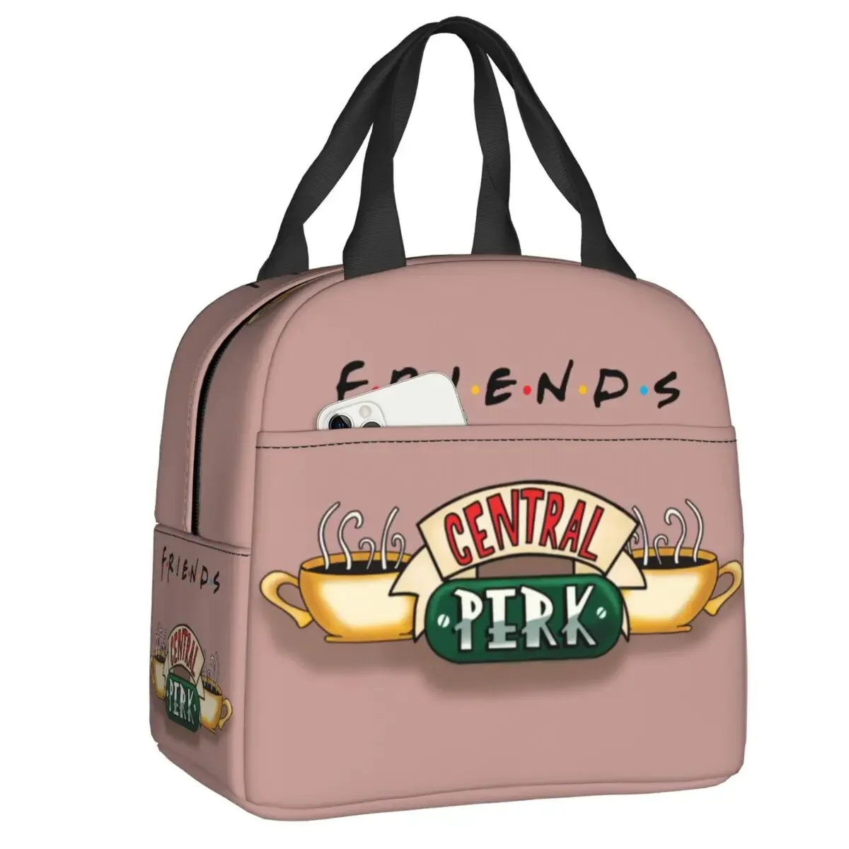 Custom Friends Logo Lunch Bag Men Women Cooler Thermal Insulated Lunch Boxes for Kids School