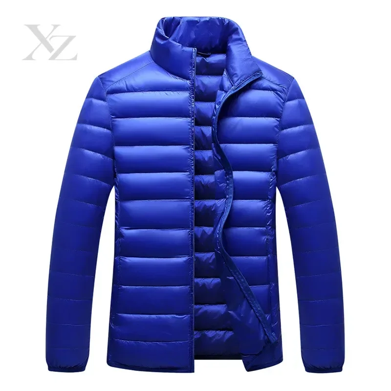 Men's Unisex Warm Down Jacket 90% White Duck Down Waterproof Windproof Coat for Spring Autumn Winter Daily Outdoor