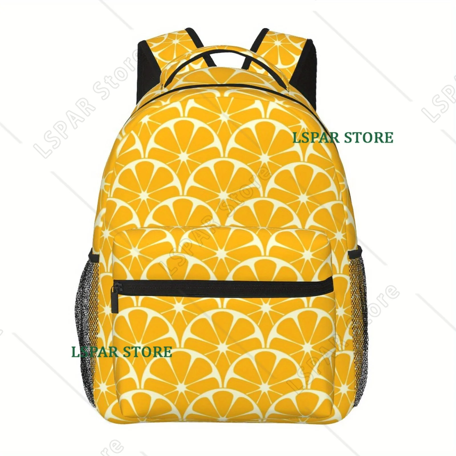 

Retro Yellow Lemon Backpack Unisex Casual Laptop Backpacks School Bookbag Travel Hiking Camping Daypack