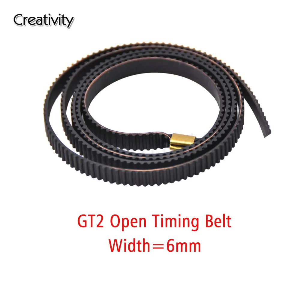 X+Y Axis Synchronous Belt GT2 Width 6mm Open Timing Belt Terminal 2GT Rubber Belt For Ender-3 Ender 3 Pro Ender 3 V2  Neptune 3