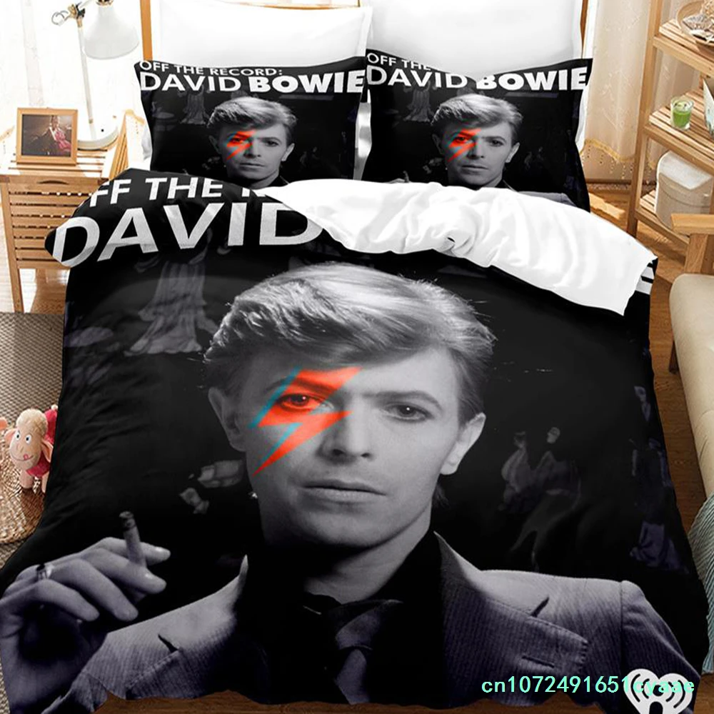 2023 Bowie Bedding Set Single Twin Full Queen King Size Bed Set Aldult Kid Bedroom Duvetcover Sets Anime Parure De Lit Bed