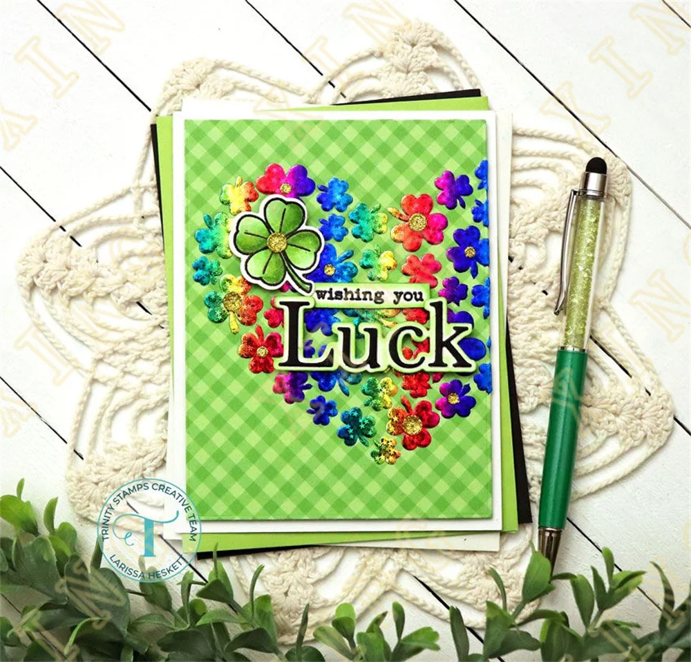 Shamrock Heart Bow Metal Cutting Dies Stencil Hot Foil Scrapbook Diary Decoration Embossing Template Diy Greeting Card Handmade