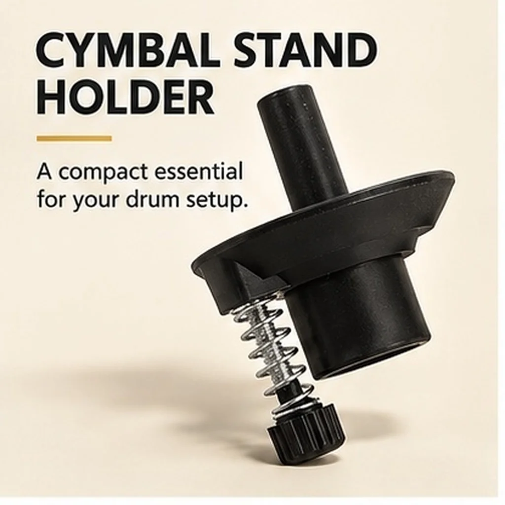 1Set Drum Kit Accessories Cymbal Stand Holder Clamp Jazz Drum Felt Sleeves Plastic Mount Stable Support Floor Protection