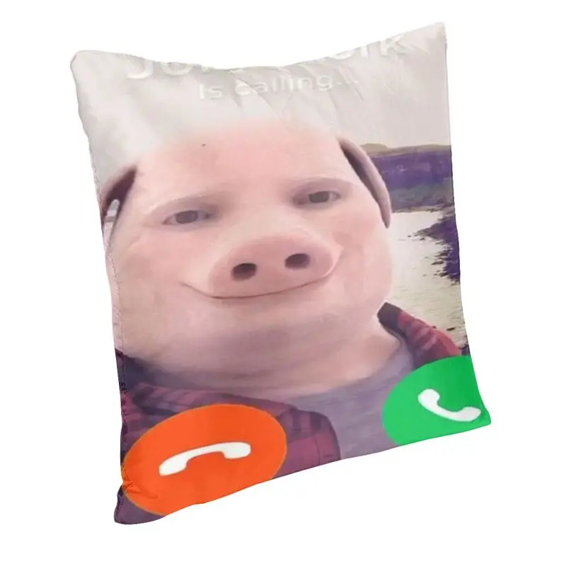 John Pork Is Calling Cushion Cover Two Side 3D Printing Throw Pillow Case for Car Custom Pillowcase Decoration