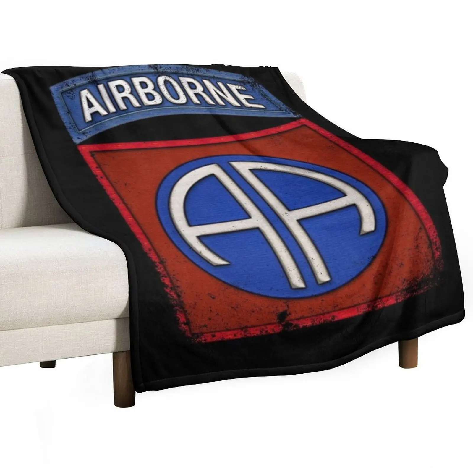 82nd Airborne Div Parachutist Wings and Patch - Distressed Throw Blanket For Baby Decorative Sofa Blankets