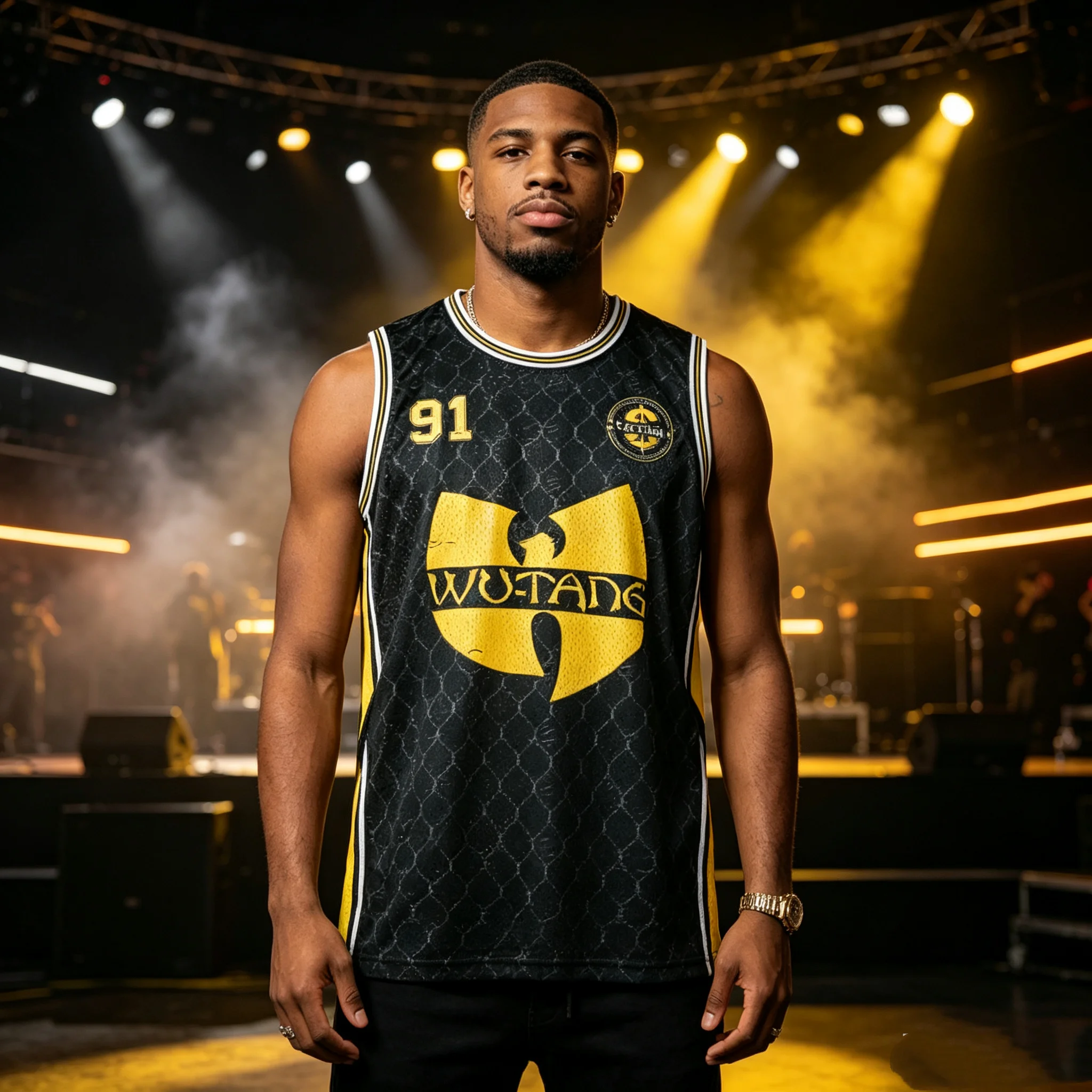 Wu-Tang Clan Basketball Shirt # 91-print Sleeveless Shirt Round Neck Style Summer Men Women Breathable Athletic Tank Top Y2K