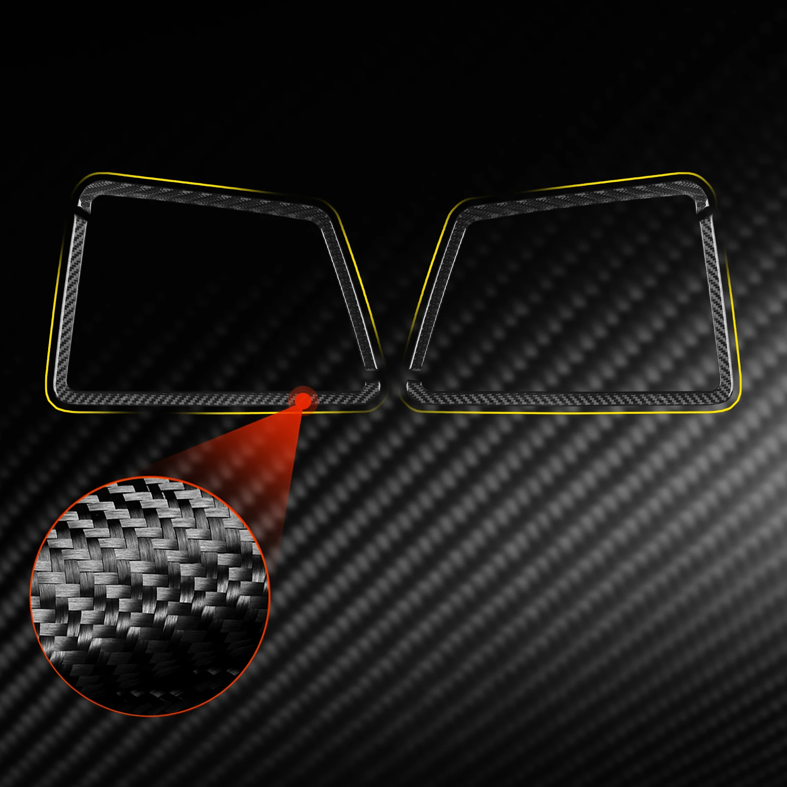 

Real Carbon Fiber Car Accessories Trunk Storage Frame Decorative Cover Soft Sticker For BMW 5 Series i5 G60/G68 BEV 2024 2025