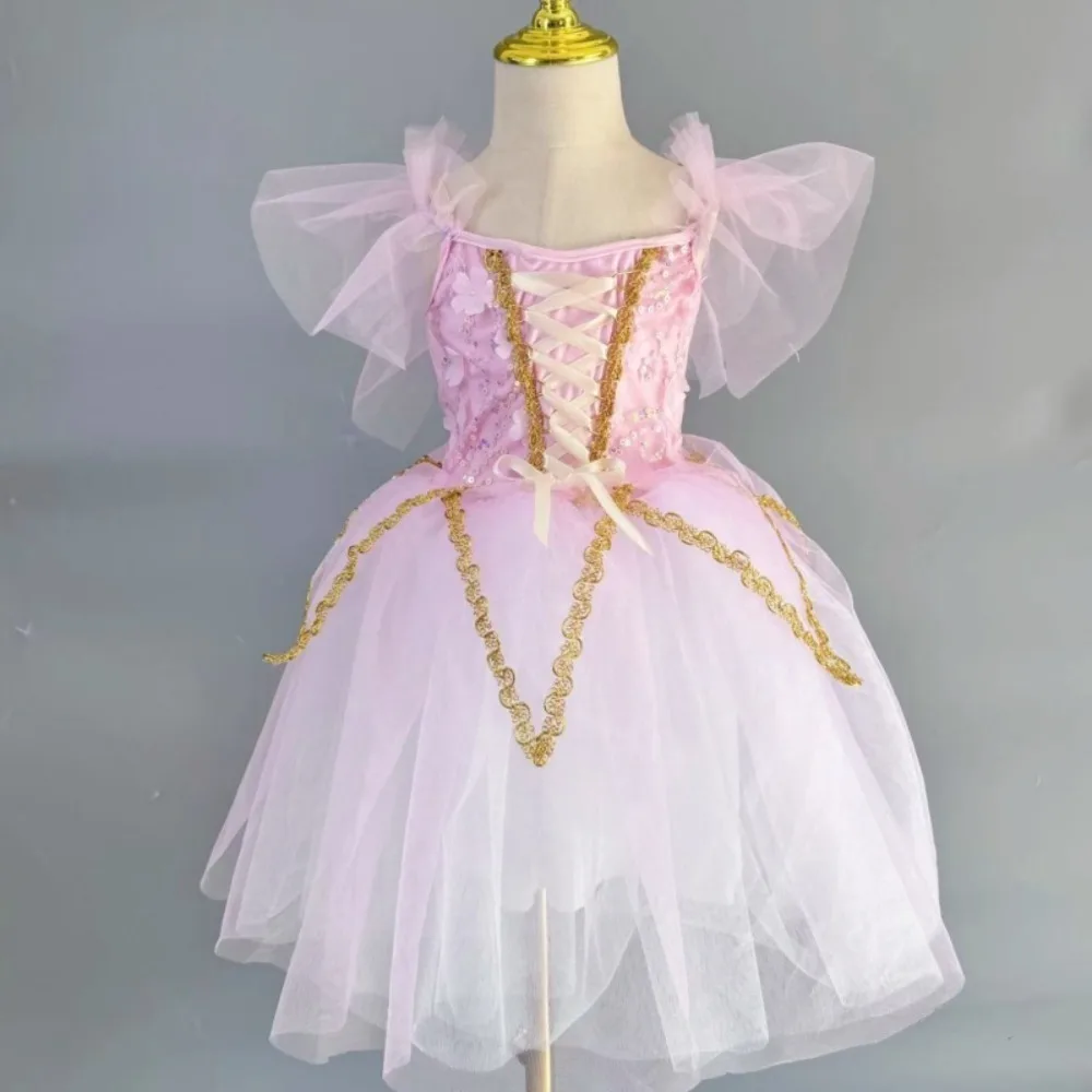 Party Kids Clothes Stage Costumes Performance Princess Fairy Children Clothing Leotards for Girls Dress Ballet Tutu Dance Wear