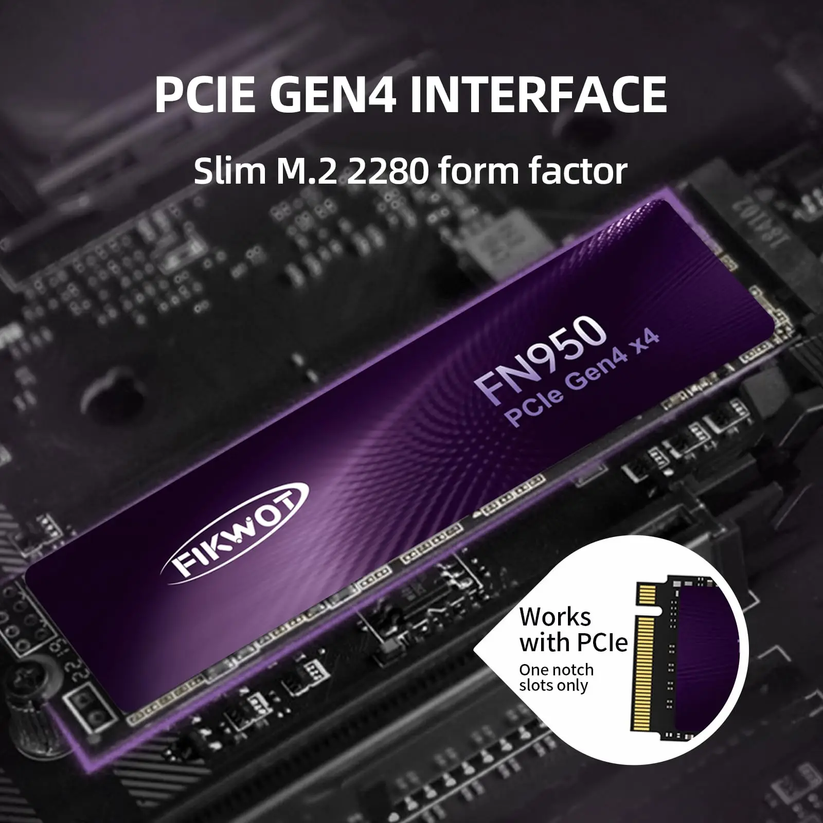 Fikwot FN950 SSD 1TB 2TB 4TB 5000MB/s PCIe4.0x4 NVMe Up to M.2