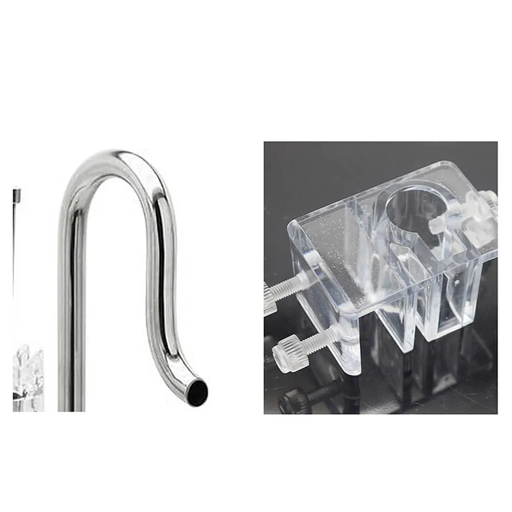 

Adjustable Stainless Steel Pipe Fish Tank Aquarium Inlet Outlet 12Mm Oil Removing Set Easy Install Water Hose For Aquarium