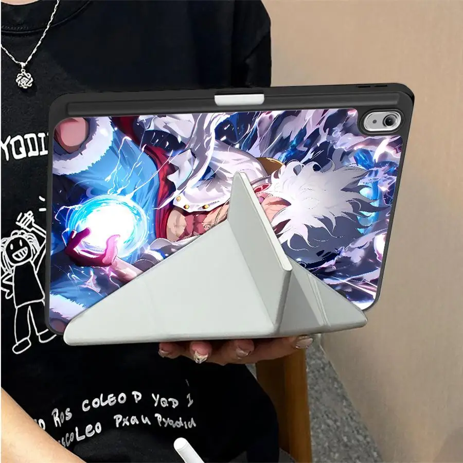 One Pieces Luffys Logo With Pen Slot Cover Tablet Case For Samsung For Galaxy Tab S7 FE S8 A11 Plus S9+ S7+ S8+ 12.4 inch S10+