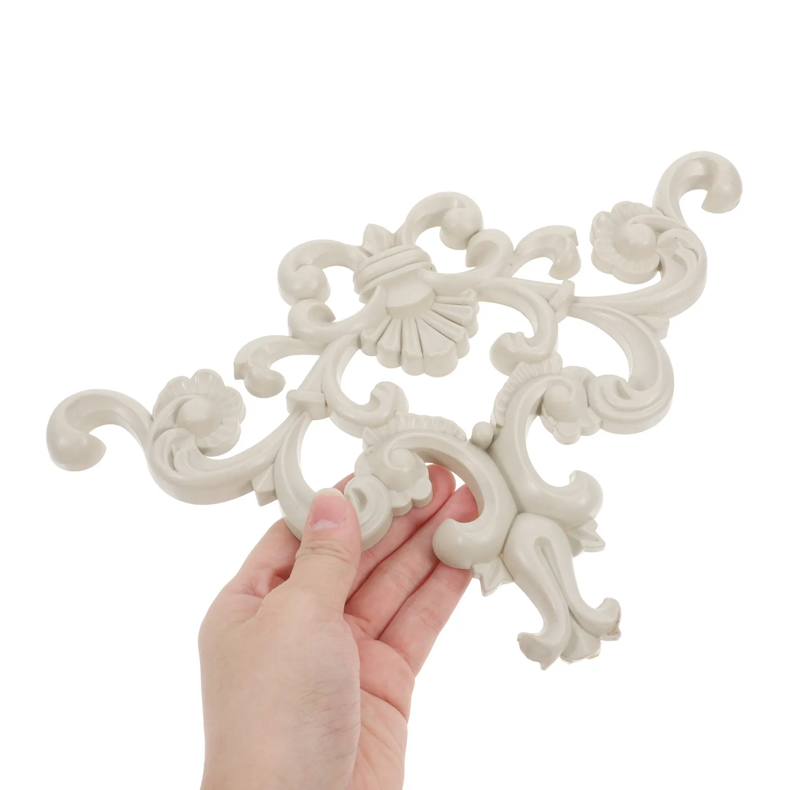 

Пластиковая резная аппликация из ПВХ с цветочным узором, элегантный дизайн, неокрашенная, для декора потолков, стен, дверей, шкафов и мебели