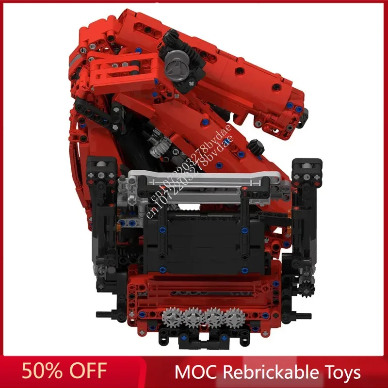 

1261PCS High-Tech MOC Large Knuckle Boom Crane Building Blocks Model Technical Bricks DIY Assembly Creative Kids Toys Gifts