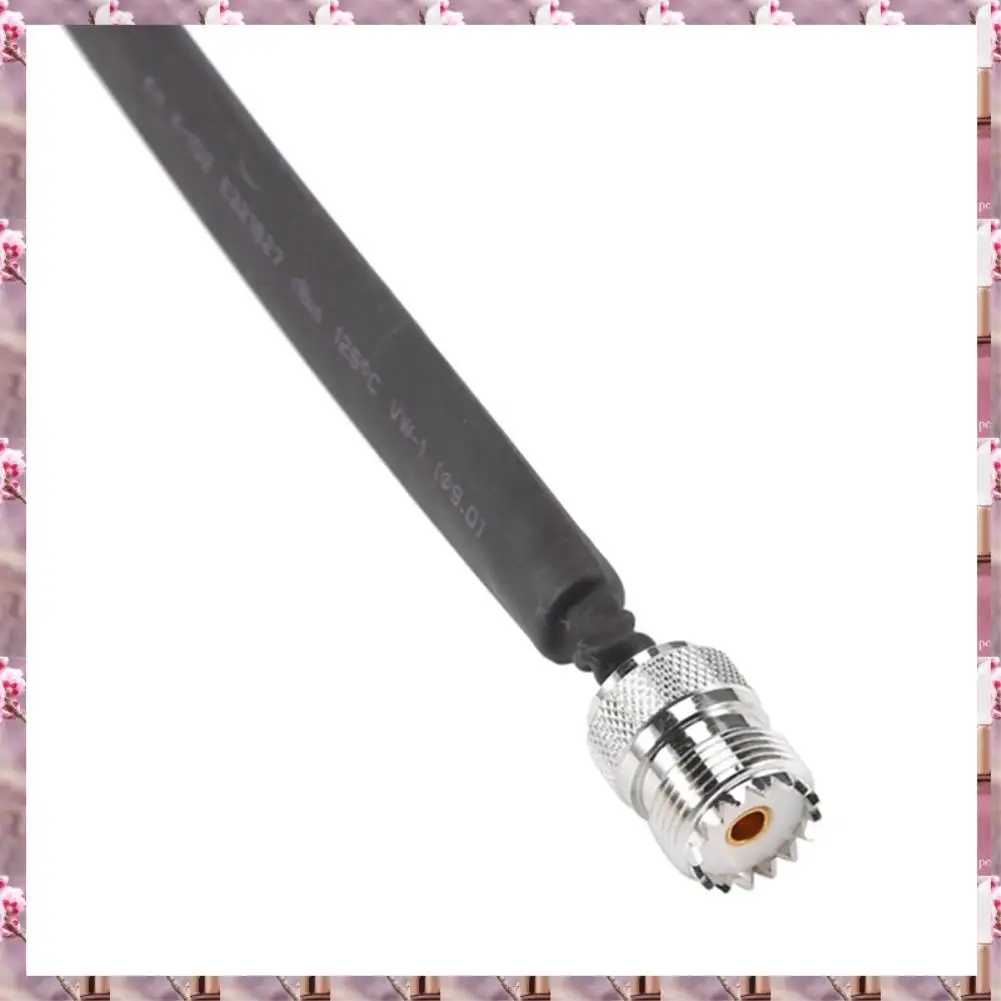 2025年 ドア/窓通過型 フラットRF同軸ケーブル SO239 UHFメス - UHFメス 50Ω RF同軸ピグテール延長コード、ドア/Wi-Fi用