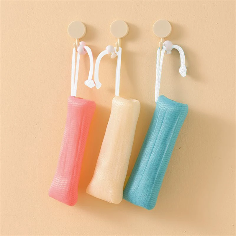 ﻿5Pcs Thickened Foaming Soap Bag Facial Cleanser Mesh Bag Shower Bubble Foam Net Baby Bath Body Washing Cleaning Mesh Bags