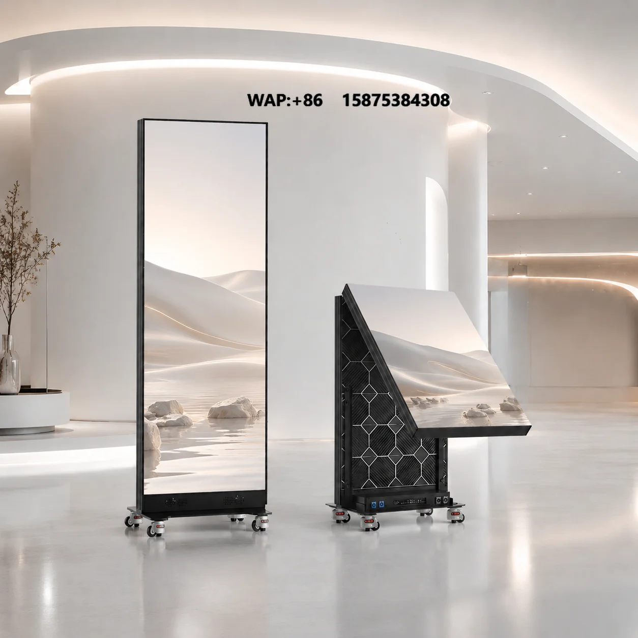 DDW PIF Series High-end Shopping Center LED Poster Display Digital Premium Full Color Portable Marketing Indoor GoB COB Screen