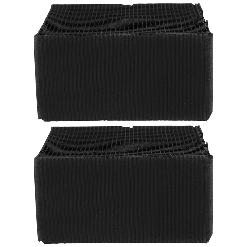 

2pcs Activated Carbon Filter Material for Fish Tank Water Purifier Nano Honeycomb Charcoal Odor Remover Small Size Professional