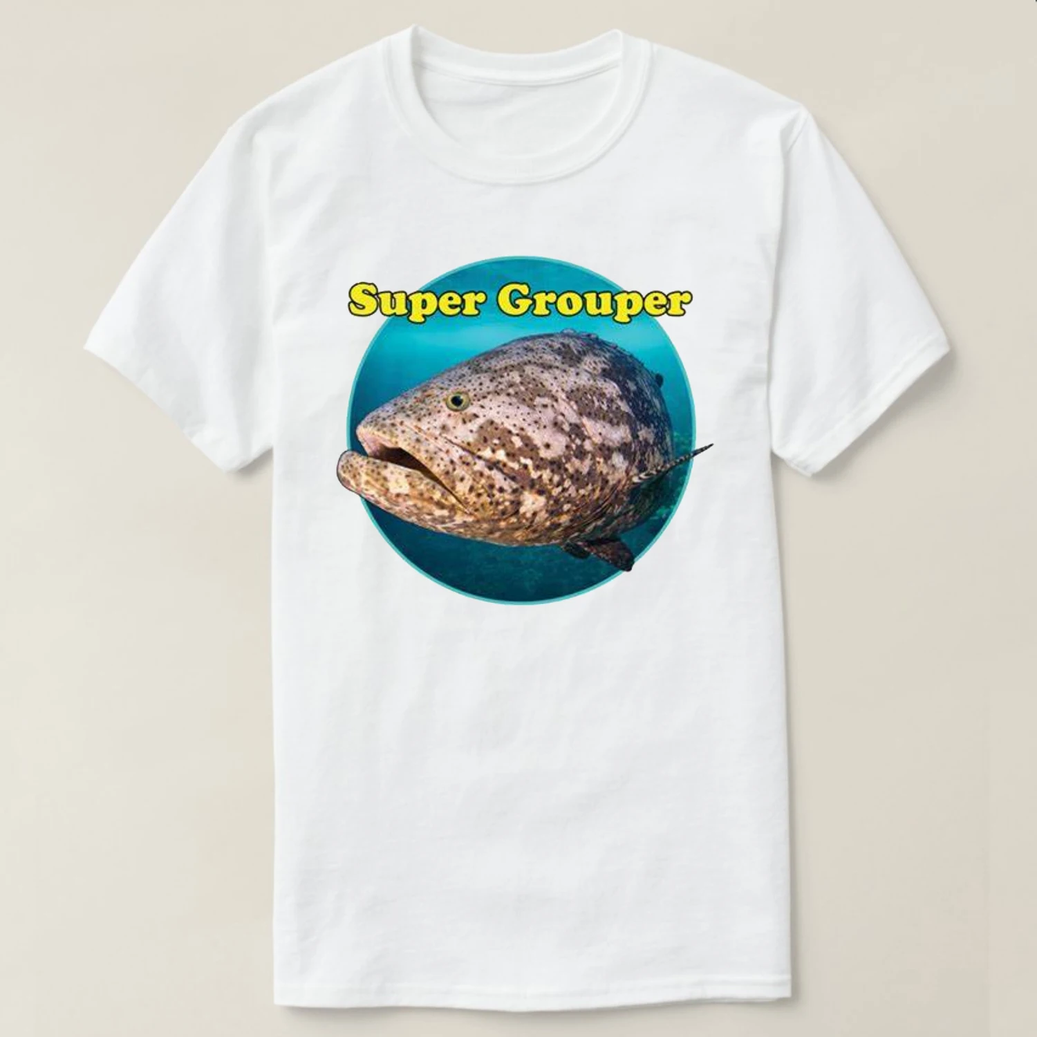 Goliath Grouper Deep Sea Fishing Fisherman T-Shirt 100% Cotton O-Neck Short Sleeve Summer Casual Mens T-shirt Streetwear