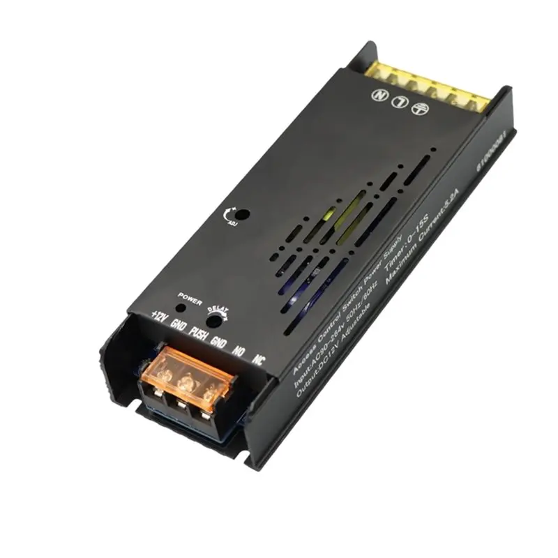For Facial Recognition Access Control Power Supply Controller 12V 5.2A High-Power For Smart Locks& Time Attendance Systems