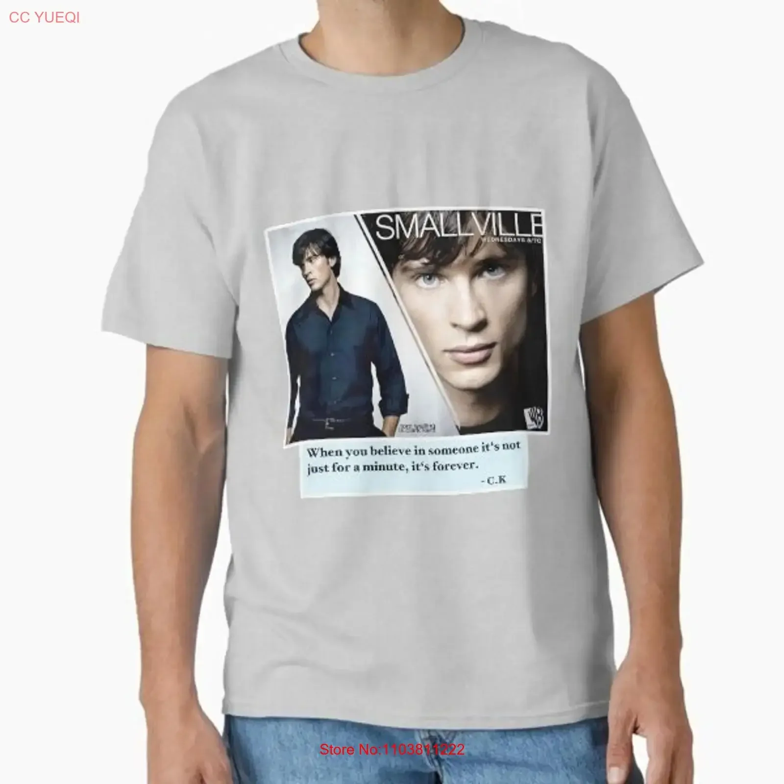 Camiseta clásica con cita de Tom Welling Smallville hecha en EE. UU. AUS S 2XL vintage lavada Unisex suave estirada moda versátil