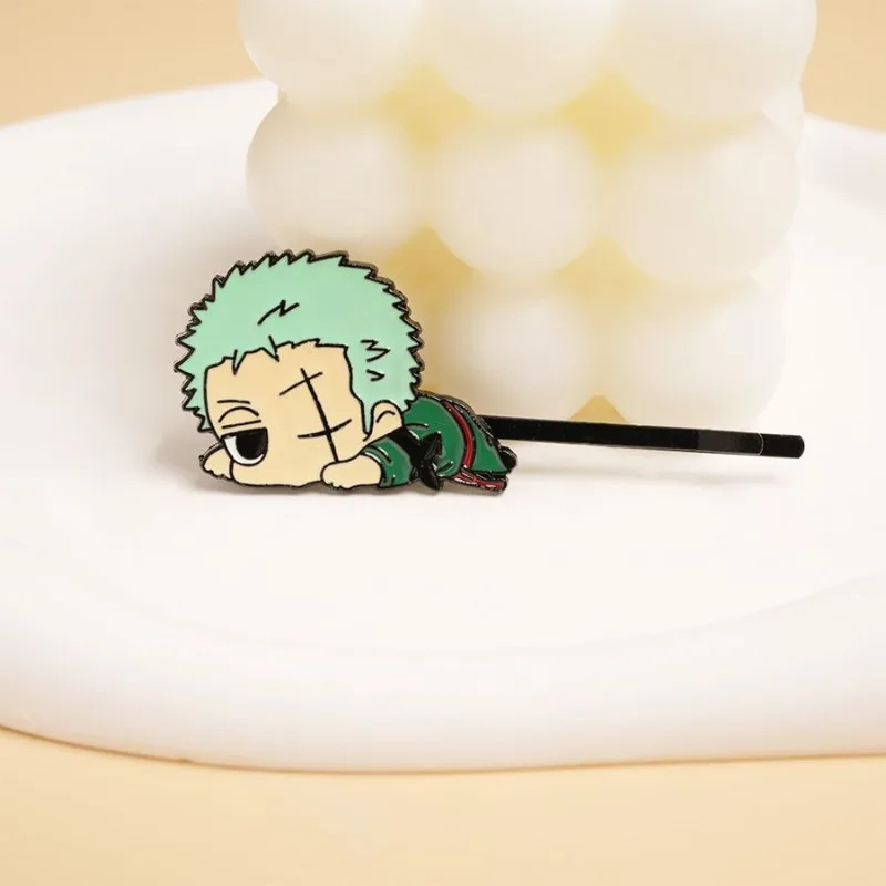 Цельная обезьяна-D-Luffy Roronoa Zoro, милая заколка для волос с героями мультфильмов, хорошая цена, модная индивидуальная заколка для челки, аксессуары для волос, подарки