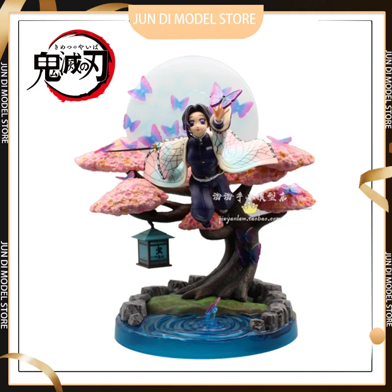 Anime Demon Slayer Figure Kochou Shinobu Gk 31cm Anime Figures 1/6 Pvc Statue Model Kimetsu No Yaiba Figurine Ornament Toy Gifts