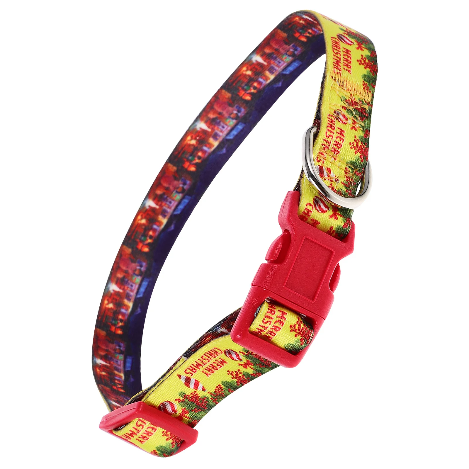 

Xmas Dog Collar Adjustable Comfortable Pet Collar for Puppies Small Dogs Christmas Party Gathering Outdoor Use Quick Release