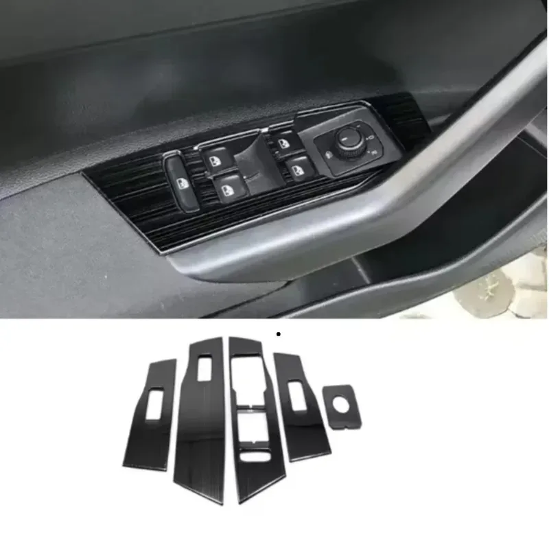 

X-T Car Stick Trim Stainless Steel Door Inner Handle Bowl Frame Lamp 4PCs For Volkswagen VW Polo Hatchback 2019 -2022
