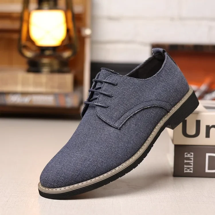 

Кожаная обувь больших размеров. Мужская кожаная обувь в британском стиле. Прочная тканевая обувь, увеличивающая рост. Деловые повседневные дышащие лоферы.