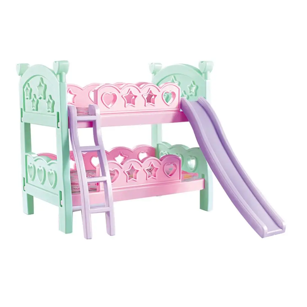 

Adorable Miniature Furniture Bunk Bed for 25-28cm Dolls '' Reborn Dolls Kids Children Pretend