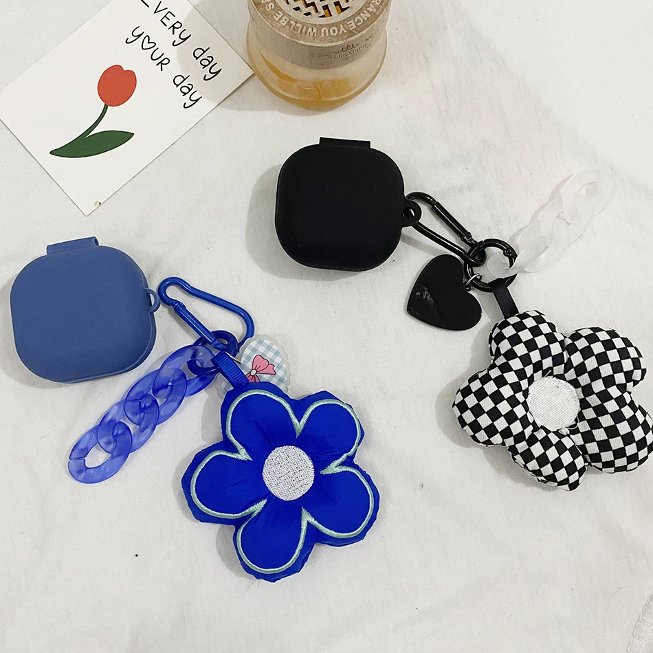 Para soundcore r50i/r50nc caso moda flor pingente cordão/urso bonito silicone fone de ouvido capa para soundcore r50ync capa