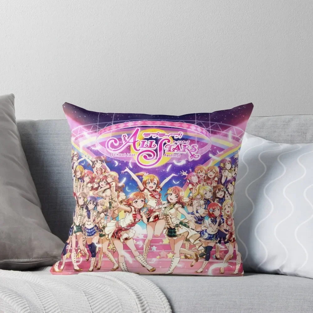 Love Live! School Idol Festival All Stars Throw Pillow Sofa Cushion Sofa Cushion Cover Christmas Pillowcase pillow