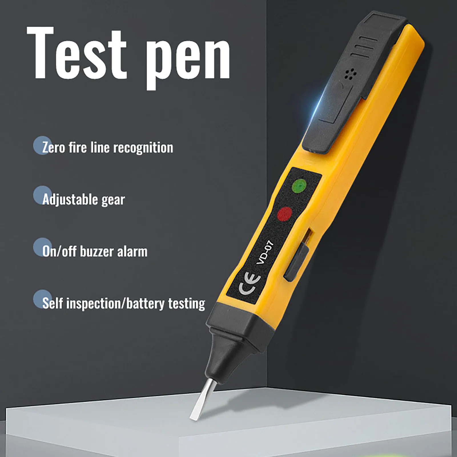 Multifunction Voltage Testin Non-Contact Alarm Sensor Voltage Test Pen for Home Induction Test Tool