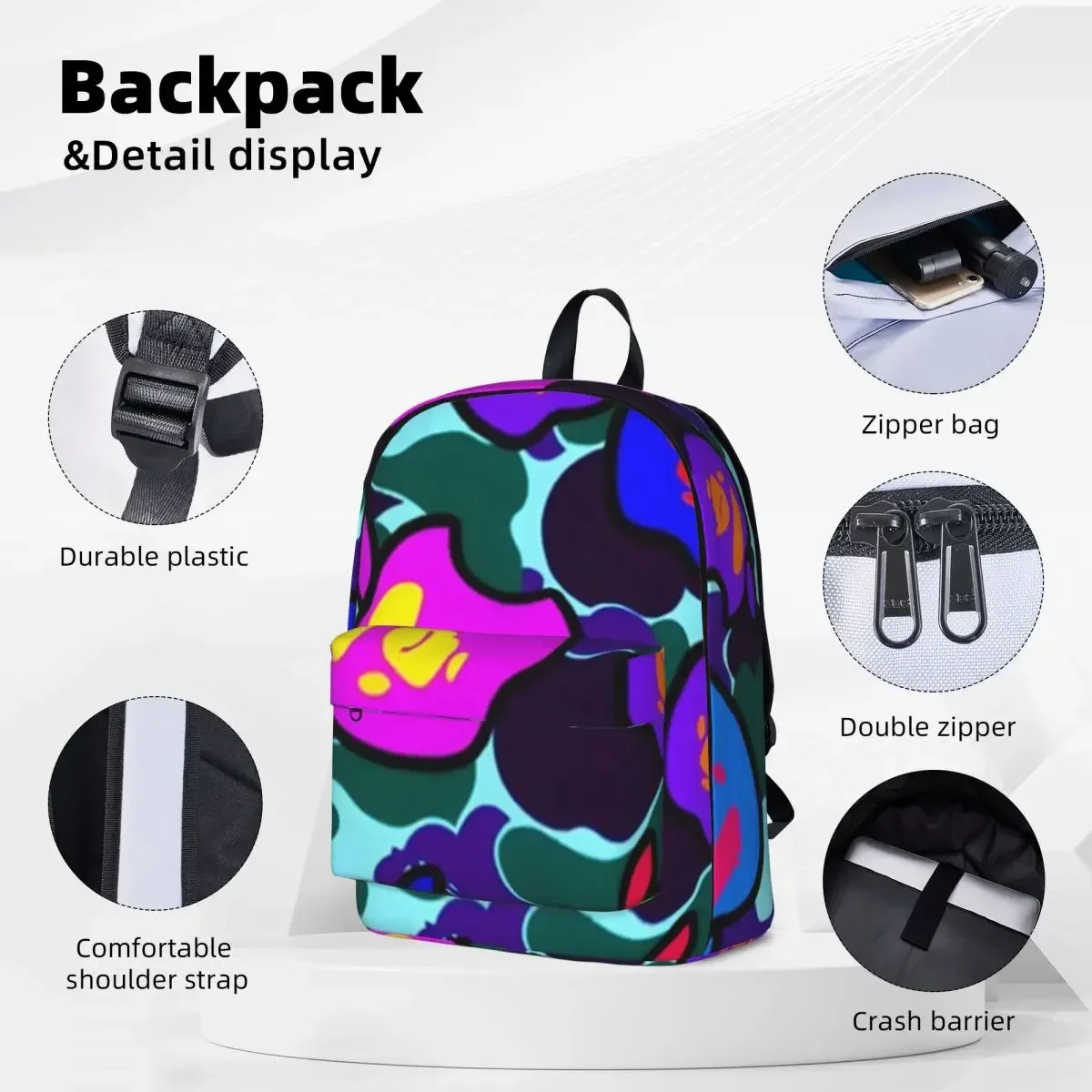 Compilation Bathing Woman Backpacks Boys Girls Bookbag Fashion Children School Bags Portability Laptop Rucksack Shoulder Bag