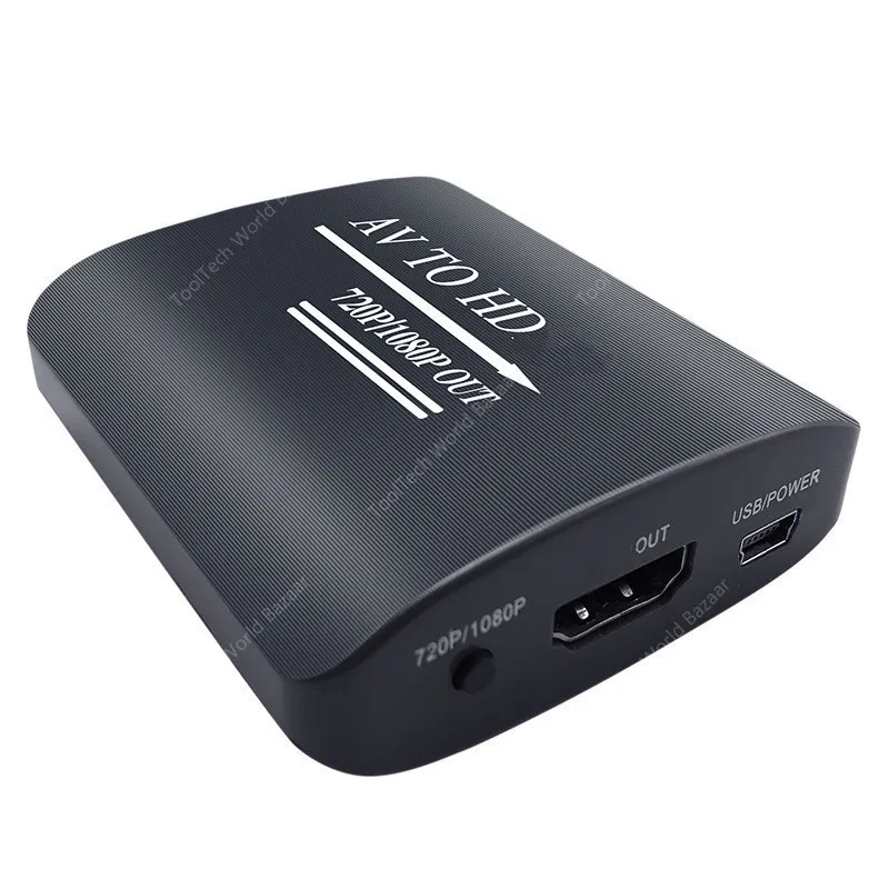 AV to HD high definition converter CVBS/RCA TO HD Converter 720P/1080P OUT